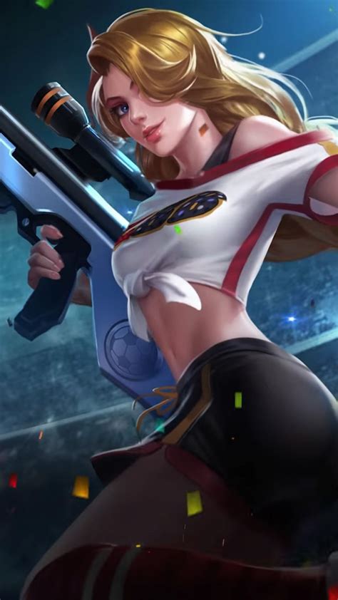 Optimized 1080x1920 vertical hd images for mobile devices — phones and tablets 2224x2224. Lesley Cheergunner Mobile Legends 4K Ultra HD Mobile Wallpaper