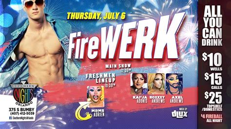 25,152 likes · 365 talking about this · 122,315 were here. 7.6.17 #RushThursdays FireWERK at Southern Nights Orlando ...