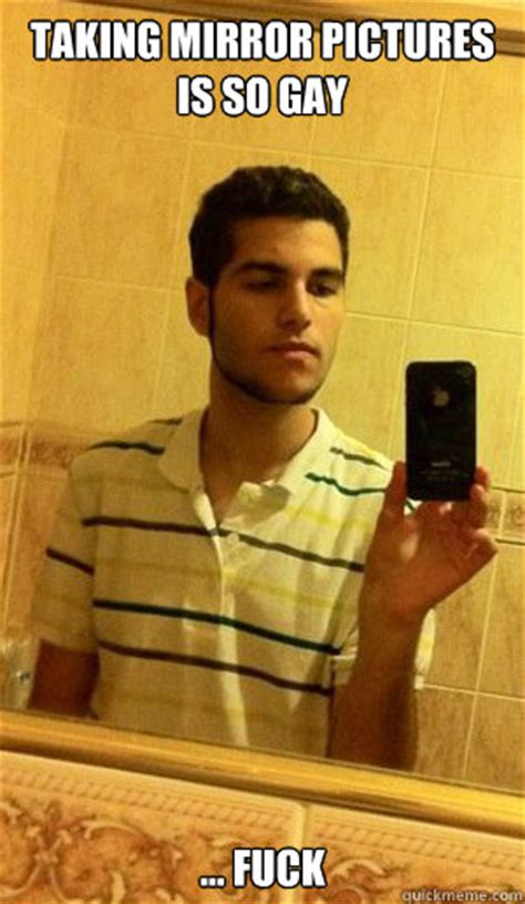 George fue expulsado del club por hacer comentarios. taking mirror pictures is so gay ... fuck - Homophobic ...