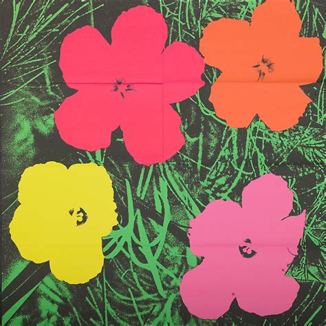 Finished with a suitable colored portion in addition to the size, this canvas print. Andy Warhol | Flowers (1964) | Artsy