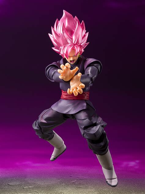 Highly articulated and approx 5.51 tall set contents main body, three optional expression parts, four pairs of optional hands Goku Black Super Saiyan Rosé S.H.Figuarts DRAGONBALL SUPER BANDAI