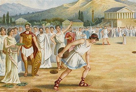 Una leggenda greca narra come ercole, dopo aver vinto una gara a olimpia, decise di creare i giochi olimpici che si sarebbero svolti, in seguito, ogni quattro anni. Die Geschichte der Olympischen Spiele (Taschteewa ...