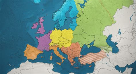 Државе Европе - 3D модел - Mozaik дигитално образовање и учење