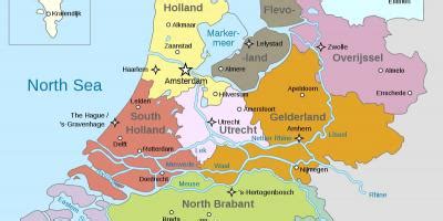 Stolicą konstytucyjną państwa jest amsterdam. W amsterdamie na mapie - mapa Amsterdamu (Holandia)