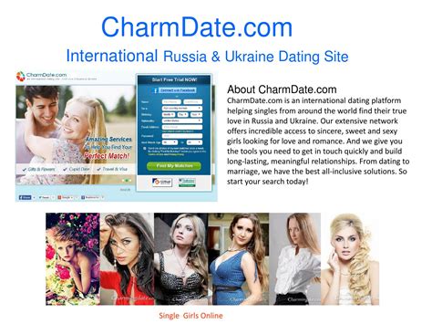 It is a new dating site launched by famous anastasia online dating portals. Charmdate com reviews most trusted international russia ...