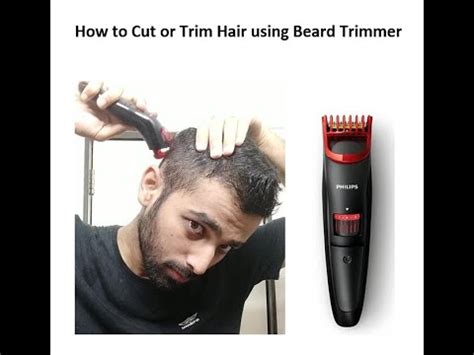 Buy multifunctional hair trimmer at mr. How to Trim or Cut Hair using Beard Trimmer | DIY ...