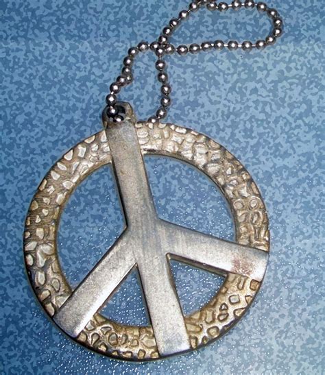 From bathroom bins to decorative light pulls and soap dishes. 1960's Hippie Jewelry, Peace Sign Pendant with Necklace ...