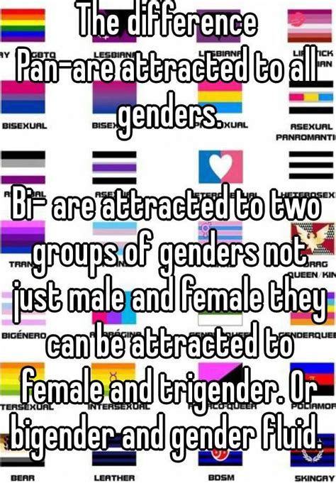 Lauren is a fluid pansexual female, the actress explains of her character's intention to get over a man by finding a woman. The difference Pan-are attracted to all genders. Bi- are ...