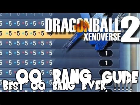 The qq bang feature in dragon ball xenoverse 2 allows players to override the stats of their current gear and replace it with stats from the qq bang you can access the clothing mixing shop machine (which allows you to use the qq bang formulas) once you have reached the point in the story and. Dragon Ball Xenoverse 2 Best QQ Bang Ever Guide/Recipes/Tutorial/ Formula - YouTube