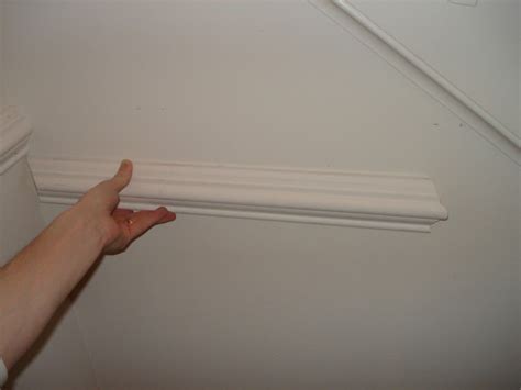 When installing wide railing, use two nails per stud, making sure that they are nicely spaced one directly above the other. How to Install Chair Rail Molding (With images) | Chair ...