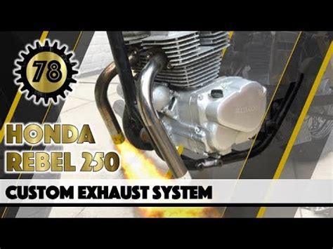 The honda rebel 500 is a bike that breaks out from the world of traditional motorcycle style and escapes from the boring boulevard drone. Honda Rebel 250 Bobber Custom Motorcycle Exhaust - YouTube