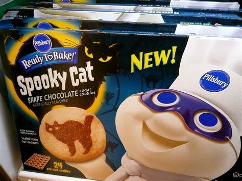 Pillsbury ready to bake pumpkin shape sugar cookies, $2.69 for 24 cookies at instacart. Pillsbury Spooky Cat - ready to bake sugar cookies | Flickr