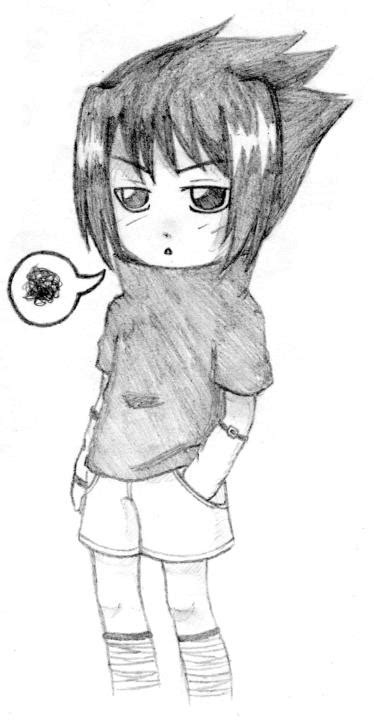 Anime chibi drawing at paintingvalley com explore collection of. Chibi Sasuke Pencils by hapeeredink on DeviantArt