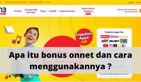 Kalau belum tahu, berikut akan saya bonus pulsa indosat im3 ooredoo juga bisa digunakan untuk internetan. Cara Menggunakan Pulsa Onnet Indosat Kartu Im3 | TERBARU