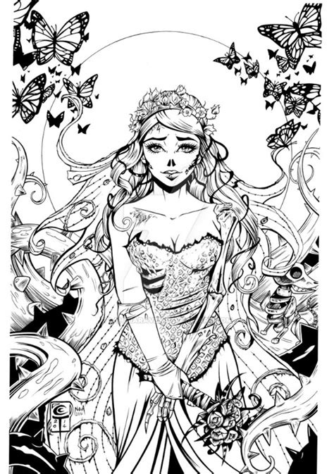 A stress management coloring book for adults coloring, marti jo's on amazon.com. Corpse Bride - Turner by LahmiaRaven on DeviantArt
