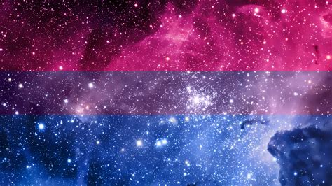 Bisexuality is the sexual attraction to two or more genders and/or sexes. I couldn't find a good galaxy Bisexual flag so I made one ...