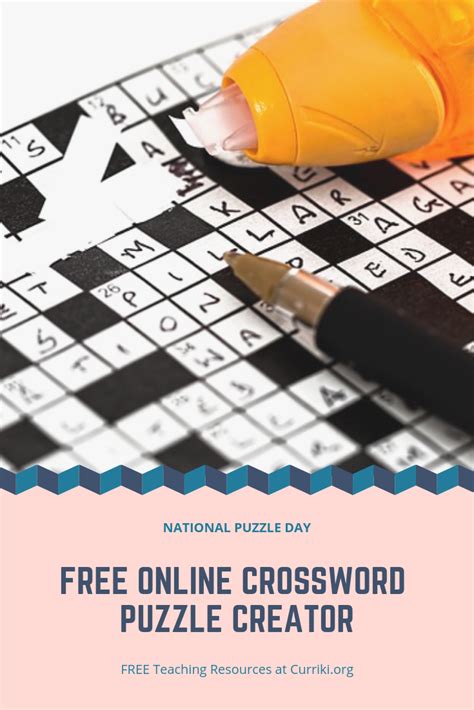 Create your own free activity from our activity creator. Create crossword puzzles for your content and classroom ...