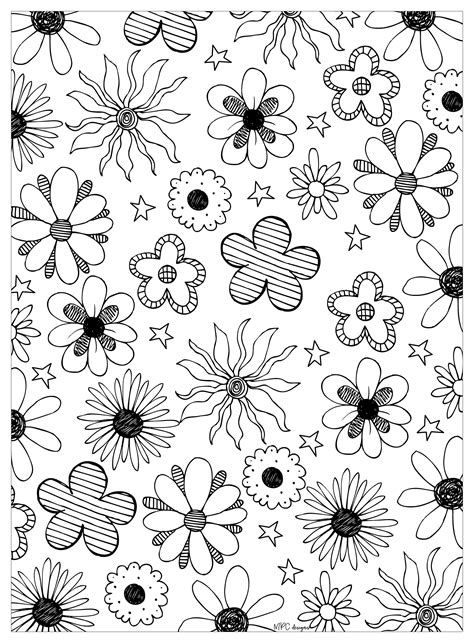 These are printables that are. Mpc design - Flowers Adult Coloring Pages