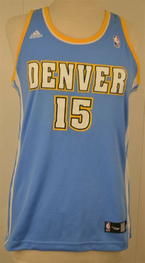 The nuggets' blue was just sitting there, waiting to be used. Womens' Adidas Denver Nuggets Jersey #15 Carmelo Anthony NBA4her Medium M Blue #adidas # ...