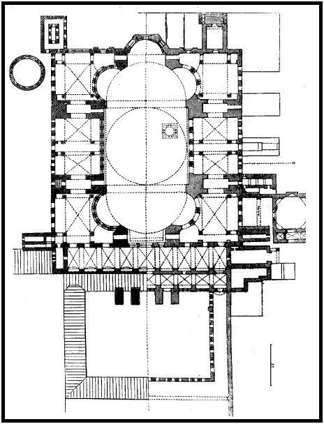 Hagia sophia is a prestigious building in the european side of istanbul, turkey. 780: Upper story and ground floor Plan of Sta Sophia [plan ...