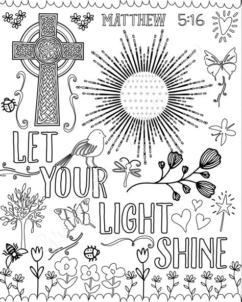 Select from 35428 printable coloring pages of cartoons, animals, nature, bible and many more. Bible verse coloring pages. Set of 5 Instant download