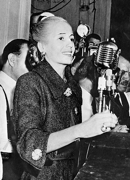 My favorite story about eva peron is still the time she wore her husband's pajamas to dinner with a government official and his. Mrs. Eva Peron, closeup speaking to workers. | Eva peron ...