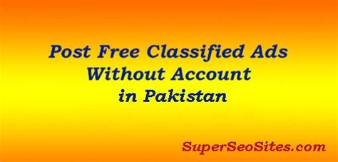Online classifieds pakistan are a really good for free advertising pakistan !the free classifieds are part of free classified advertising. Free Ad Posting Sites in Pakistan Without Registration ...