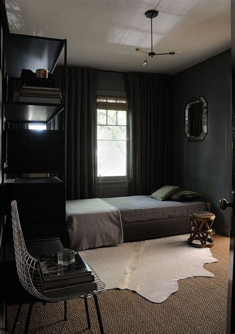 Dark colored bedrooms decor & design ideas. Dark & Moody Walls for a Cozy Bedroom