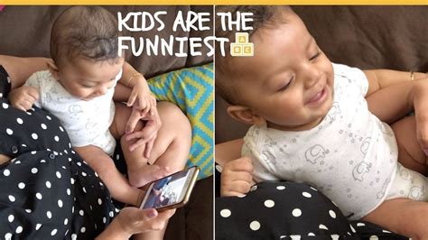 Make social videos in an instant: Baby Entertained By Laughing At Himself Laughing On Video ...