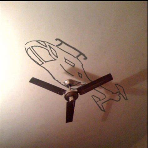 Helicopter ceiling fans are a chance for one to be creative through the implementation of several unique features and additives that will surely bring some spice into the room. Helicopter ceiling fan | Ceiling fan, Painting ceiling ...