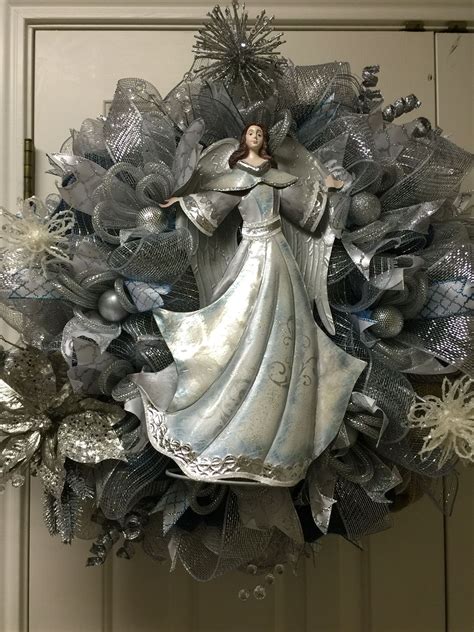 Besides good quality brands, you'll also find plenty of discounts when you shop for deco mesh ribbon during big sales. Silver angel deco mesh wreath by Twentycoats Wreath ...