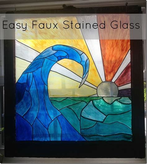 We did not find results for: DIY: Easy Faux Stained Glass | Faux stained glass, Stained glass diy, Knock off decor