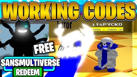 In this video ill show you guys all the new codes in sans multiversal battles! Download and upgrade Sans Multiversal Battles Kirito ...
