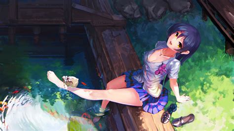 Wallpaper : anime girls, Love Live, blue, cleavage, Sonoda ...
