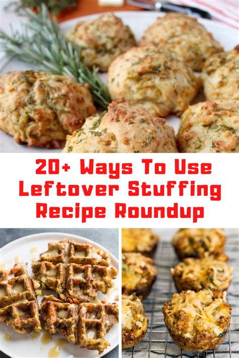 For sides, try a take on the traditional caprese salad or go simple with some fresh chopped romaine lettuce with japanese sesame dressing. 20+ Ways To Use LEFTOVER STUFFING RECIPES - Roundup