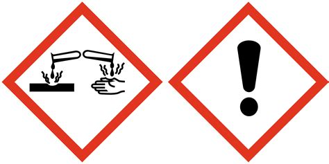 Le pictogramme de danger substance corrosive indique la présence de produits corrosifs pouvant endommager les tissus vivants. Corrosif et toxique