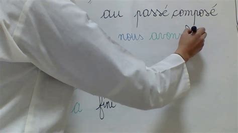 Conjugaisons similaires au verbe finir. Le verbe "FINIR" au passé composé - YouTube