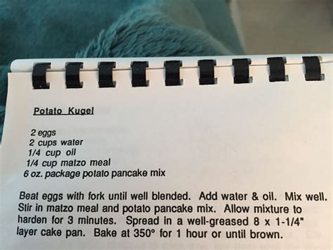 Drain well and press whisk eggs and milk together and add to the potato mix with the chives. Potato kugel | Potato kugel, Potato pancake mix, Matzo meal