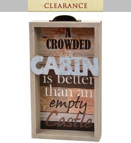 Welcome to our rustic dinnerware and kitchen decor category. Crowded Cabin Wood Wall Sign - CLEARANCE | Cabin gifts ...