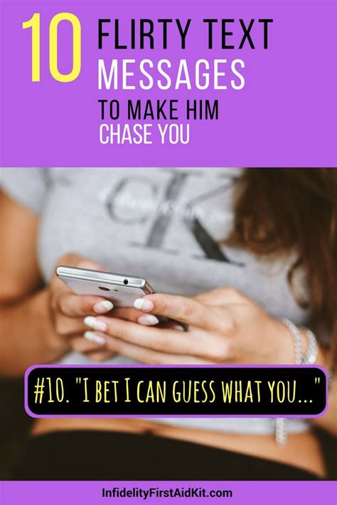 Serving its purpose without obstructing the view. Top 10 Flirty Text Messages to Make Him Chase You (With ...