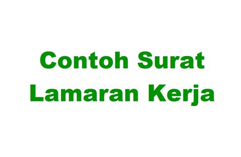 Hopefully you are all enjoy and finally can find the best picture from our collection that posted here and also use for suitable needs for personal use. 16 Contoh Surat Lamaran Kerja 2020 Berbagai Posisi ...