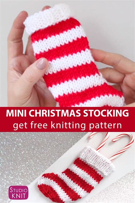 If you need a quick christmas stocking knitting pattern this one is as simple as it gets. Mini Christmas Stocking Knitting Pattern in 2020 | Mini ...