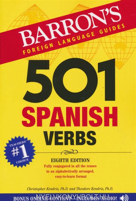 Bookmark file pdf 501 japanese verbs 501 japanese verbs. 501 Spanish Verbs | Nyelvkönyv forgalmazás ...