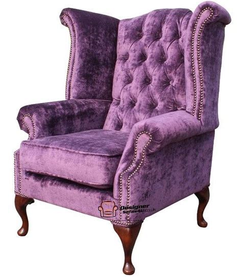 Find wing chair slipcovers at wayfair. velvet chesterfield chair | Chesterfield Queen Anne High ...