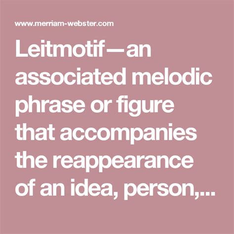 The science or art of ordering tones or sounds in succession, in b : Leitmotif—an associated melodic phrase or figure that accompanies the reappearance of an idea ...