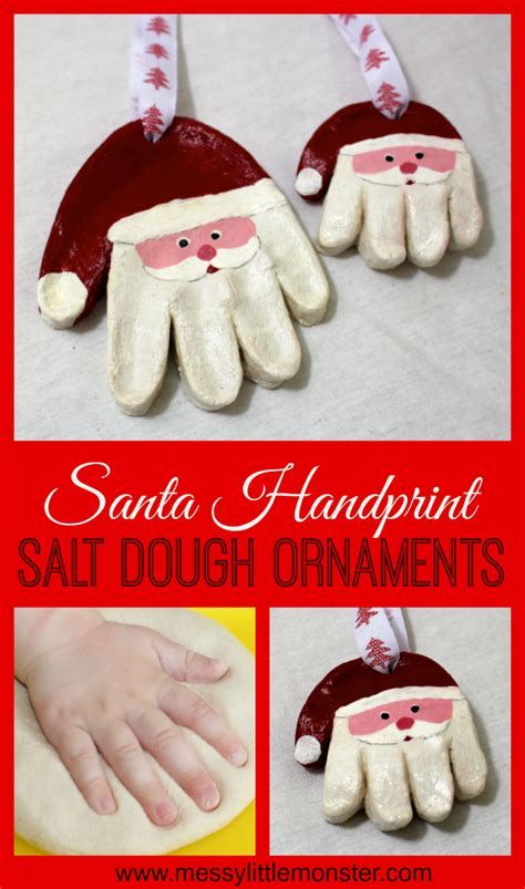 The christmas cactus is an easy to care for plant. Santa Salt Dough Handprint Ornaments & Easy Salt Dough ...