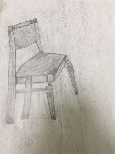 Negative space may be most evident when the space around a subject, not the subject itself. Negative space chair drawing 11/9 | Chair drawing ...