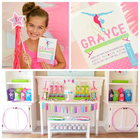 Tumble, flip and twirl into the gym with a gymnastics party that has everything you need to celebrate your favorite gymnast or gymnastics enthusiasts. Kara's Party Ideas Gymnastics Birthday Party