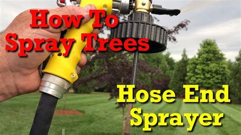 Consequently, a hose end sprayer is also a means to deliver fertilizer to your plants to ensure a more bountiful harvest. Hose End Sprayer - YouTube