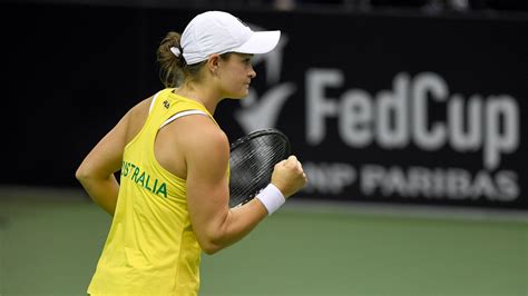 This match was a clash of the giant serves. Ash Barty motors past Madison Keys to hand Australia 2-1 ...